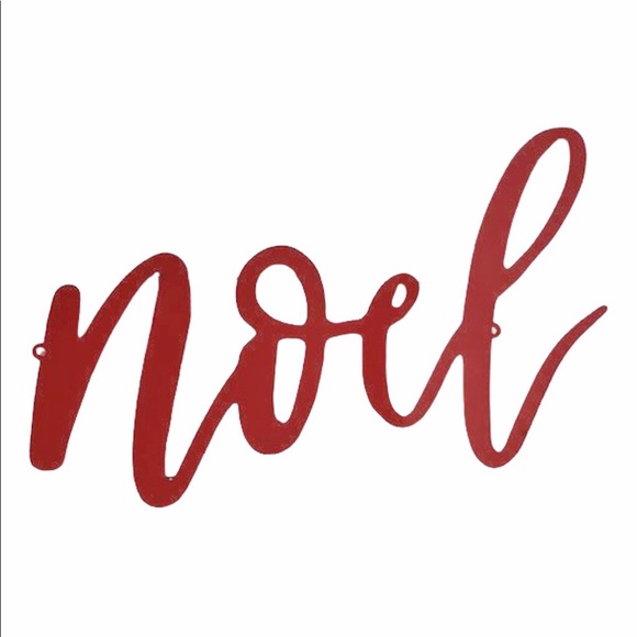 🎄NWT PD Home and Garden Red 'Noel' Wall Sign🎄 - Picture 2 of 3